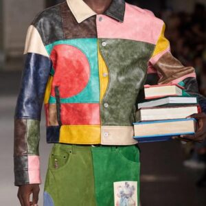 Good Morning America Samuel Arnold Multicolor Leather Jacket