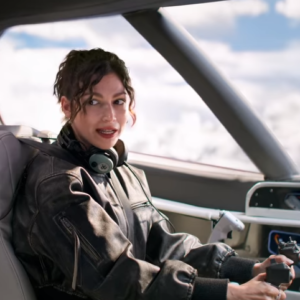 Lift 2024 Ursula Corbero Leather Bomber Jacket