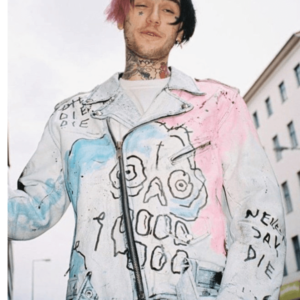 Lil Peep Never Say Die Painted Jacket