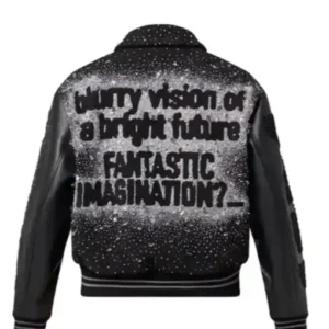 J-hope X Louis Vuitton Black Varsity Jacket