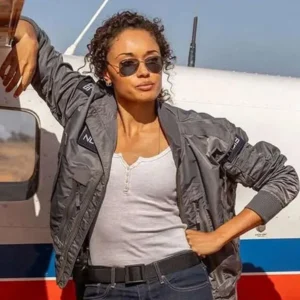 NCIS Sydney S03 Olivia Swann Grey Bomber Jacket