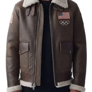 Olympics 2026 Team USA Leather Jacket