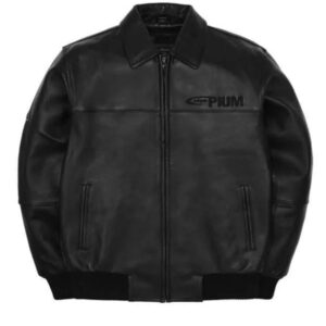 Opium Classic 00 Leather Bomber Jacket