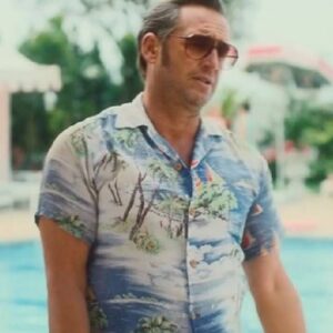 Palm Royale S02 Josh Lucas Blue Hawaiian Shirt