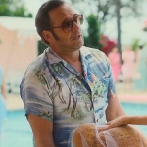 Palm Royale S02 Josh Lucas Blue Hawaiian Shirt