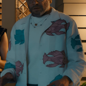 Platonic S2 Seth Rogen Fish Printed Jacket