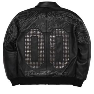 Opium Classic 00 Leather Bomber Jacket