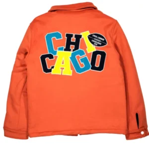 Chicago Bears Lyrical Lemonade Orange Varsity Jacket