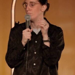 Robby Hoffman: Wake Up Black Satin Shirt