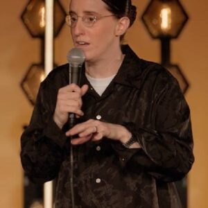 Robby Hoffman: Wake Up Black Satin Shirt