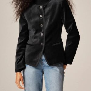 The Today Show 2025 Savannah Sellers Collarless Velvet Jacket