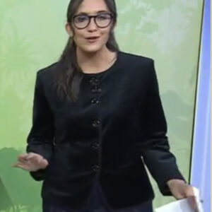 The Today Show 2025 Savannah Sellers Collarless Velvet Jacket