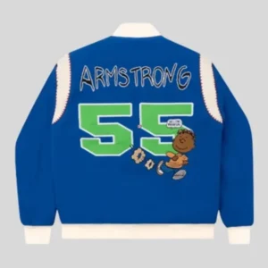 Tier Franklin Armstrong Blue Varsity Jacket