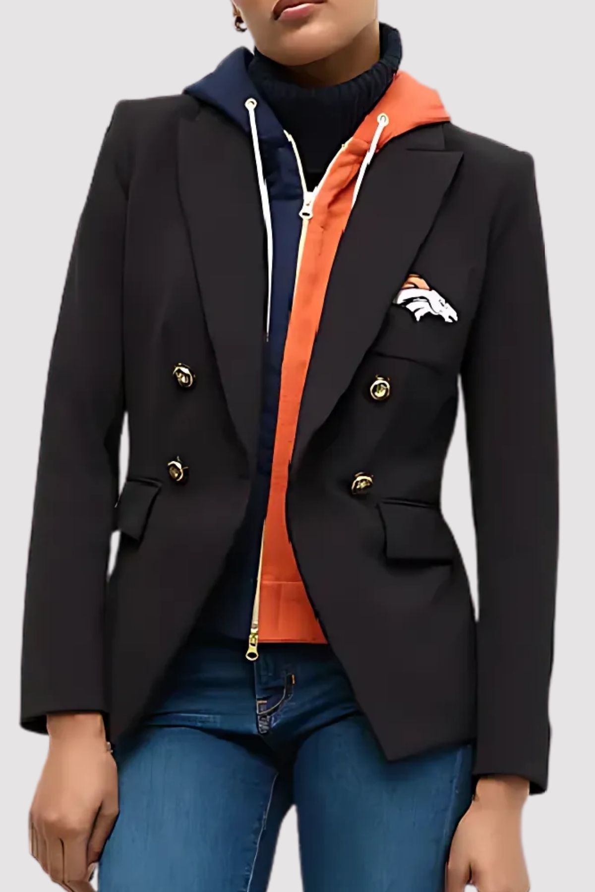 Veronica Beard x NFL Dickey Denver Broncos Jacket Veronica Beard x NFL Dickey Denver Broncos Jacket