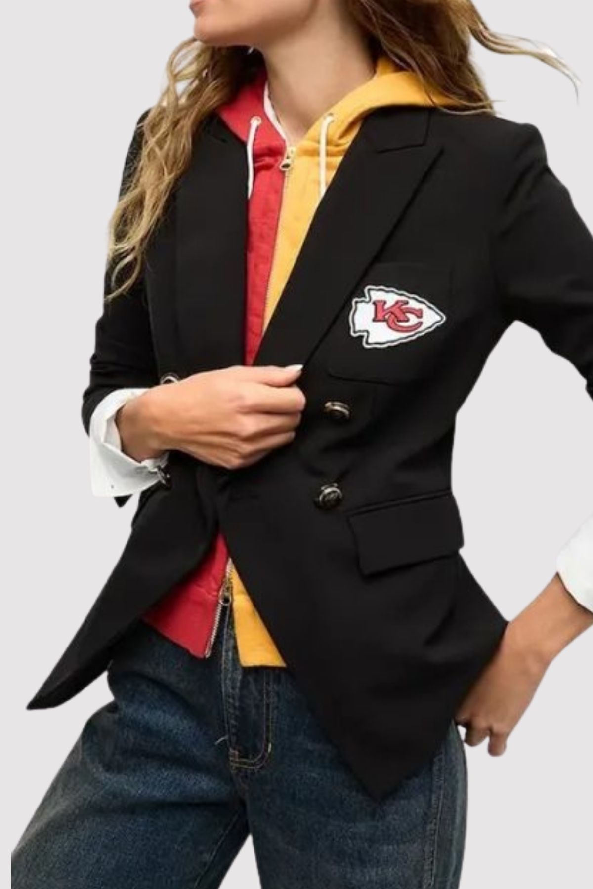 Veronica Beard x NFL Dickey Kansas City Chiefs Jacket Veronica Beard x NFL Dickey Kansas City Chiefs Jacket