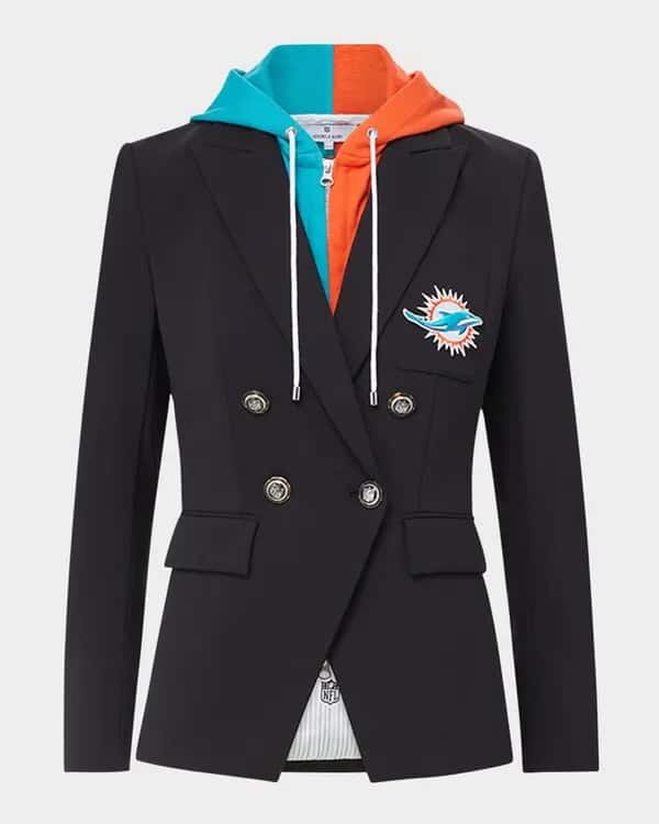 Veronica Beard x NFL Dickey Miami Dolphins Jacket Veronica Beard x NFL Dickey Miami Dolphins Jacket