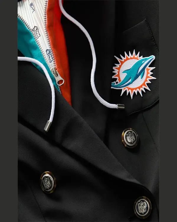 Veronica Beard x NFL Dickey Miami Dolphins Jacket Veronica Beard x NFL Dickey Miami Dolphins Jacket