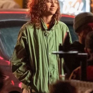 Euphoria S03 Zendaya Green Cotton Jacket