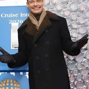 Eve With Ryan Seacrest 2026 Press Junket Peacoat
