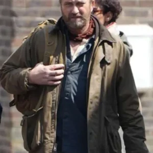 Greenland Migration Gerard Butler Brown Cotton Jacket