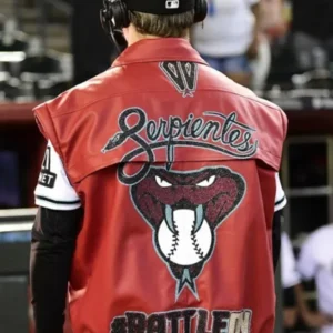 Jake McCarthy Arizona Diamondbacks Red Leather Vest