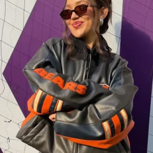 NFL Chicago Bears Alannah Davidson Leather Jacket