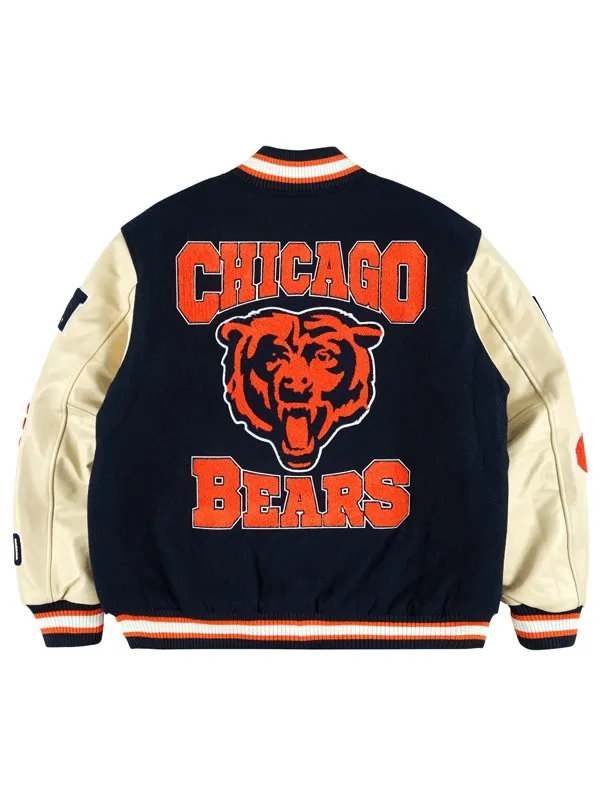Chicago Bears X Golf Wang Unisex Letterman Jacket Chicago Bears X Golf Wang Unisex Letterman Jacket