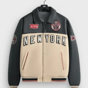 NHL New York Rangers Bomber Leather Jacket