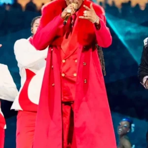 NFL Christmas Day Half Time Show Snoop Dogg Red Coat