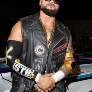 TNA Wrestler Mike Santana Black Vest