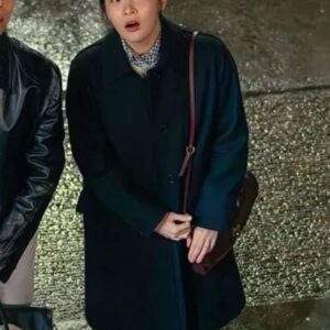 Typhoon Family Kim Min-ha Black Wool Coat