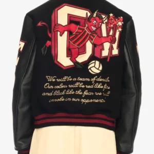 AC Milan x Off-White 125th Anniversary Varsity Jacket