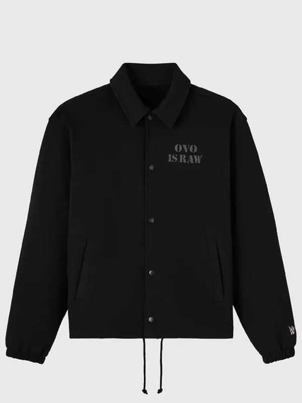 WWE Raw Is War Black Coaches Jacket WWE Raw Is War Black Coaches Jacket