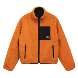Stussy 8 Ball Fleece Sherpa Jacket